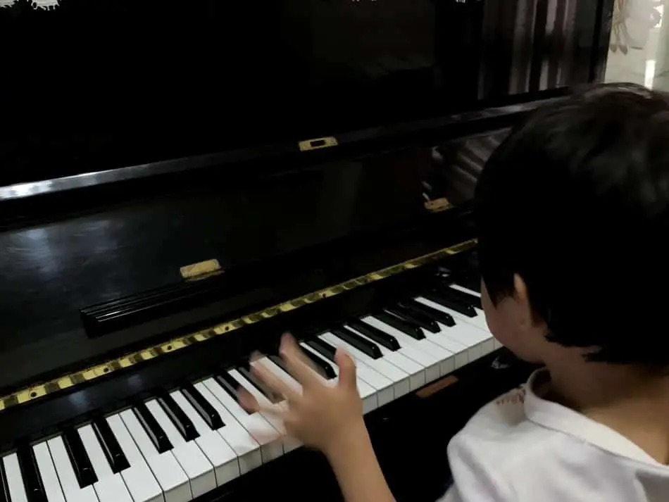 Aaron on Piano