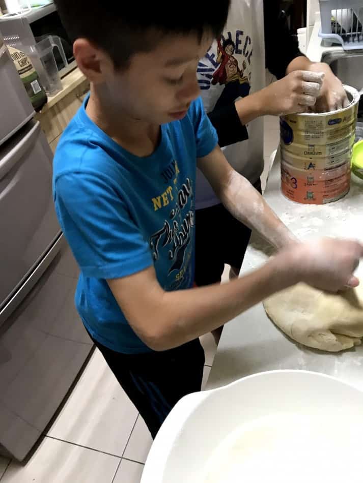 making bread