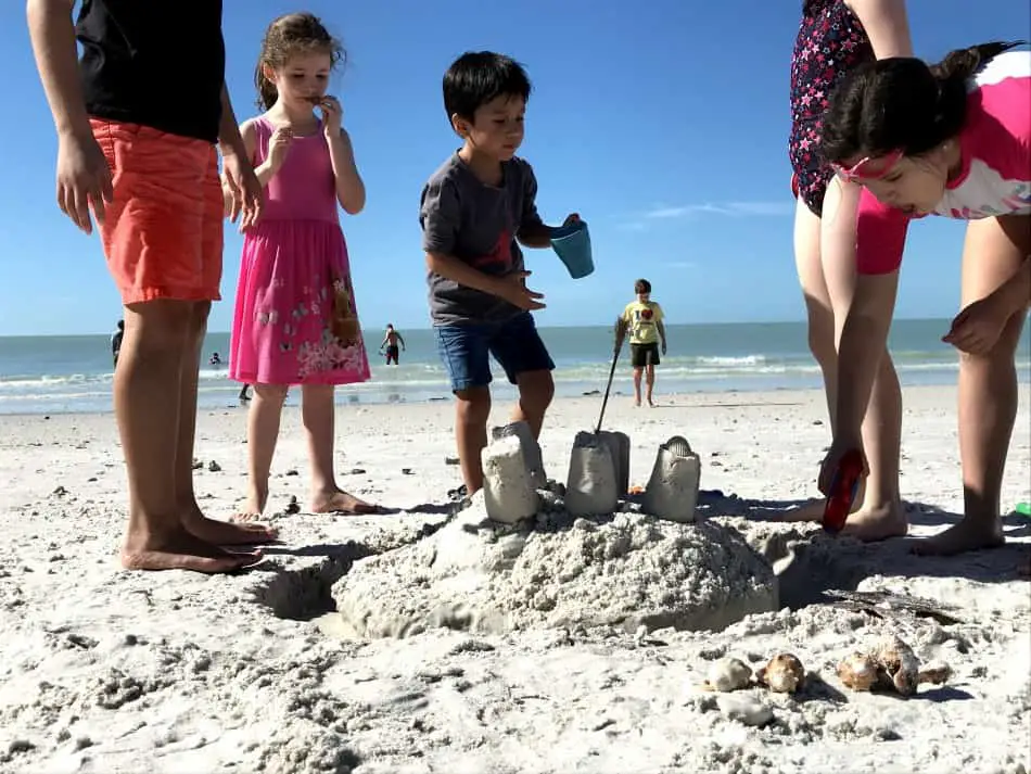 kids on the beach