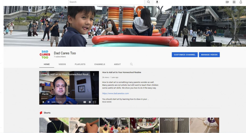 dadcarestoo youtube channel